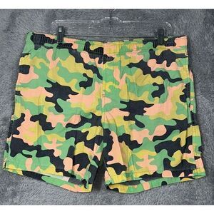 Pull&Bear‎ Stud Swim Trunk  Shorts Mens Camo Print Size 32 Medium